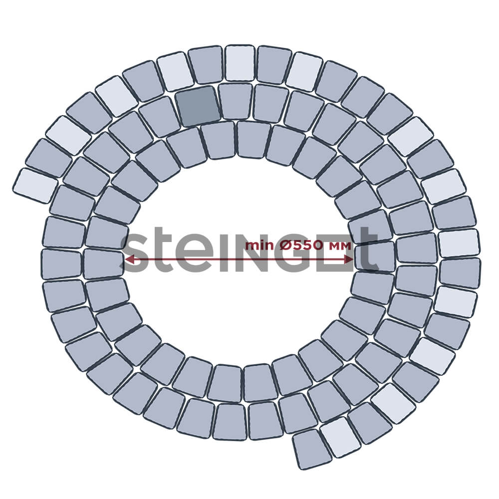 Тротуарная плитка Классика Арко "Fumo Bello" 60мм, STEINGOT