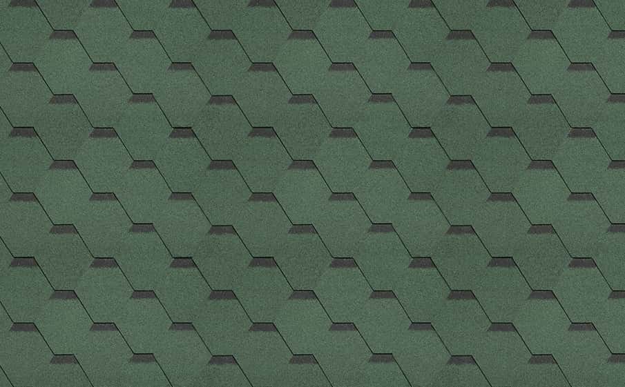 Гибкая черепица ТЕХНОНИКОЛЬ SHINGLAS Кадриль соната, Нефрит