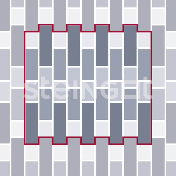 Тротуарная плитка Маринталь "Bianco Nero" 60мм, STEINGOT